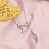 Gzrlyf Miscarriage Necklace Infinity Angel Wings Lariat Necklace Pregnancy Loss