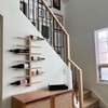 Wood Wine Rack , Wall Mounted Wine Bottle Holder &