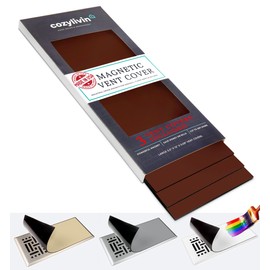 5.5" x 12" Extra Magnetic Floor Vent Covers (3-Pack) Double Thick Magnet for Floor Air Registers - for RV, Home HVAC, AC and Furnace Vents (Brown(New))