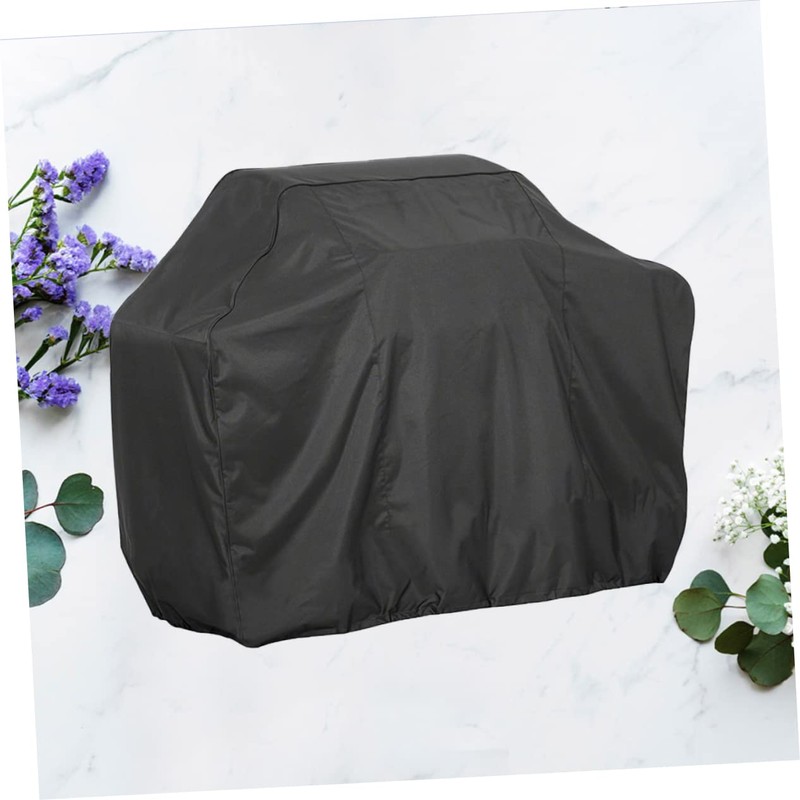 IWOWHERO 150x100x125cm BBQ Grill Cover Outdoor Barbecue Oven Cover Rectangular