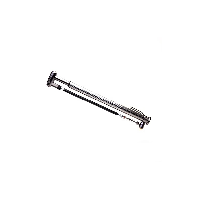Moon Aiolos Gauge MFP High Pressure Bicycle Pump,Silver