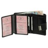 Luxury Leather Ladies Purse Wallet XXL Wallet with Press Stud