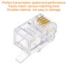 sourcing map Telephone Modular Plug Male RJ9/RJ10/RJ22 Connectors, Copper Core