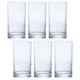 ADERIA 513 Glass Cup Tumbler, Straight 0.4 fl oz (10 mm), 8.8 fl oz (295 ml), Set of 6, Simple Design, Made in Japan