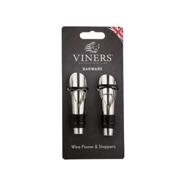 Viners Barware Set of 2 Wine Pourer/Stopper Giftset