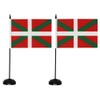 Pandiui23 Set of 2 Basque Country Table Flags 21 x