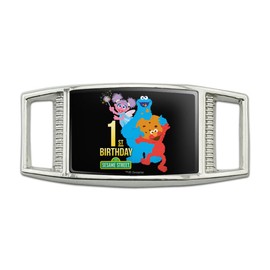 Sesame Street 1st Birthday Rectangular Shoe Shoelace Shoe Lace Tag Runner Gym Charm Decoration