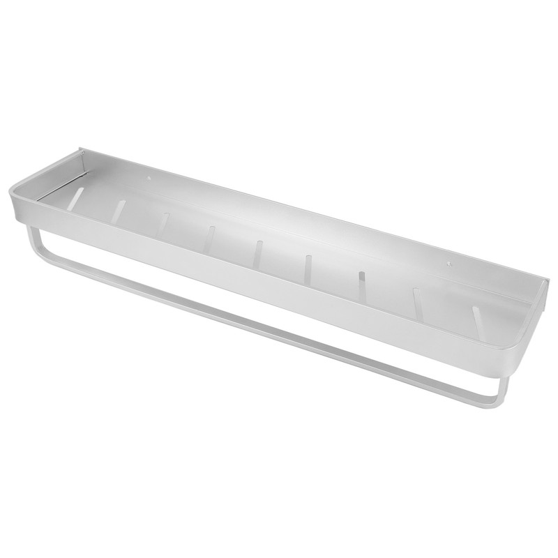 Space Aluminum Bathroom Shelf Punch Free Wall Mounted Floating Bathroom