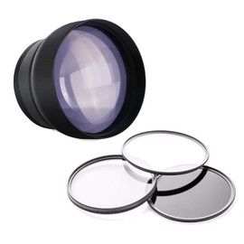 2.2X High Definition Super Telephoto Lens for Sony NEX-FS700R + 49mm 3 Piece Filter Kit