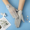 Kingsie Women's Lace Gloves, Summer Gloves, Floral Pattern, Thin, Mesh,