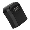 LiebeWH Outdoor Lock Box for House Keys, 4-Digit Combination, Black,