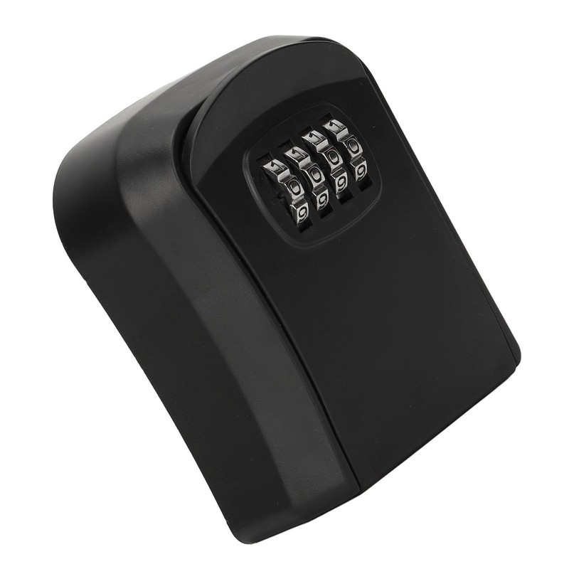 LiebeWH Outdoor Lock Box for House Keys, 4-Digit Combination, Black,