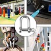 TERF M10 Heavy Duty Commercial D-Shackle Steel M10 (10mm) D-Shackle