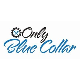 Authntcestore| Package of 2 | Only Blue Collar Sticker Welder Welding Waterproof Vinyl Stickerfor Car | Laptop | Van | Trucks | Motorcycle | Bumper | Window Any Smooth Surface Size 3"x4" inch