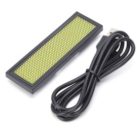 LED Name Badge Scrolling Message Tag Chinese 4 Character Sign Display