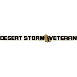 Desert Storm Veteran Clear Window Strip