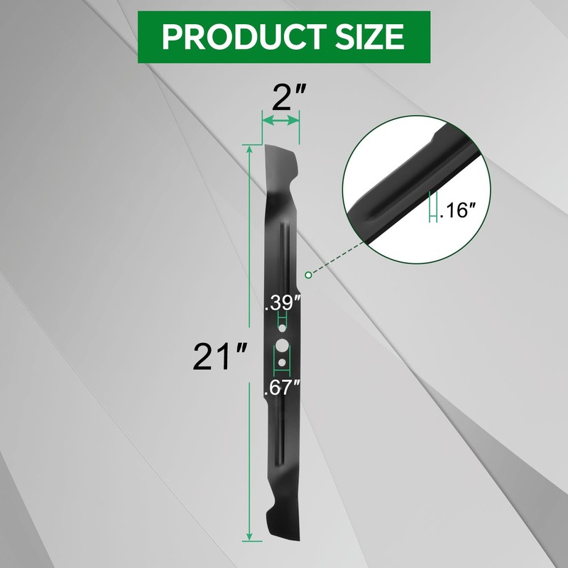 AB4200D Blades Compatible with 42” Deck Z6 T6 Riding Lawn
