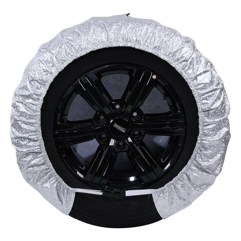 Tire Covers for RV Wheel (4 Pack Silver),Moonet Oxford Waterproof