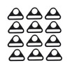 JIHUOO Pack of 20 Metal Triangle Buckle Triangle Ring Swivel