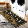 Cekene Farmhouse Laundry Room Rug Runner 20"x47" Non Slip Waterproof