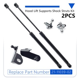 TUTUSIA 2PCS 21-11039-02 Hood Lift Supports Shock Struts Kit Replacement for Ford for Bronco Accessories 2021 2022 2023 2024 2025, Bolt in System