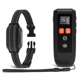 Dog Shock Collar, 3300FT Dog Training Collar with Remote Control, IPX7 Waterproof, 3 Training Modes, Beep, Shock, Vibration, Rechargeable, for All Breeds Small Medium Large Dogs (Black)