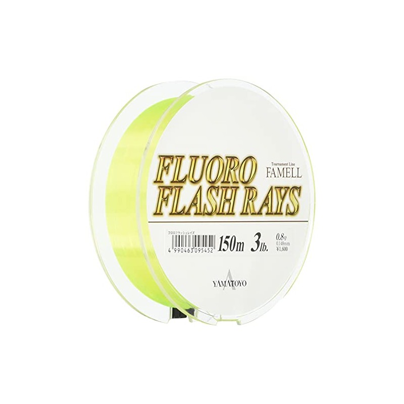 YAMATOYO Line Fluoro Flash Raise 150m Yellow No. 0.8