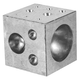 LALAFINA 18holes Doming Block Jewelry Processing Tool for DIY Metal Jewelry Making Compact Design for Bell Shaping and Custom Specifications High Hardness Dapping Block Accessory