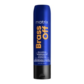 Matrix Pigmented Conditioner for Brunette Hair, Neutralises Orange and Copper Undertones, with Ceramides and Dyes, Brass Off Pigmented Conditioner, 1 x 300 ml