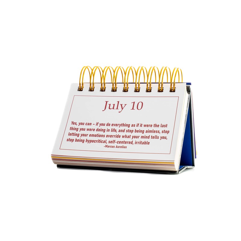Stoic Quotes Daily Flip Calendar Perpetual 365 Days Inspiration Motivation