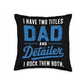 Auto Detailing Expert Car Cleaning Car Wash Car Detailer Throw Pillow