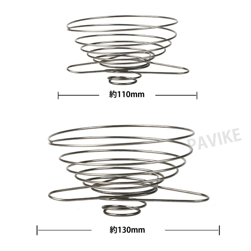 PAVIKE Coffee Dripper, Stainless Steel Dripper, 2-Pack, Different Size, Visible