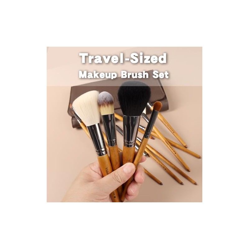 Juego de Brochas de Maquillaje 15 Piezas de Brochas de