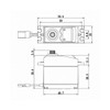 SAVOX SC-0252MG-PLUS SC-0252MG+ Servo 49 g (10.5 kg/0.19 sec.)
