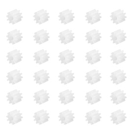 DMiotech 30pcs 10 Teeth Plastic Gear Model 102A Reducer Plastic Worm Gear for DIY Craft Subjects