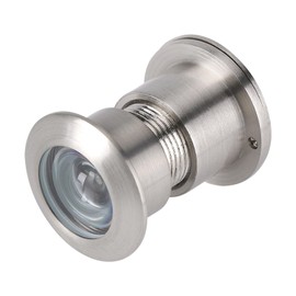 Watris Veiyi 28 mm Door Viewer, Anti-Theft Door Viewer with Door Viewer Cover, Alloy Electronic Door Viewer for 35 mm - 60 mm Thick Doors (Brushed Chrome Plated)