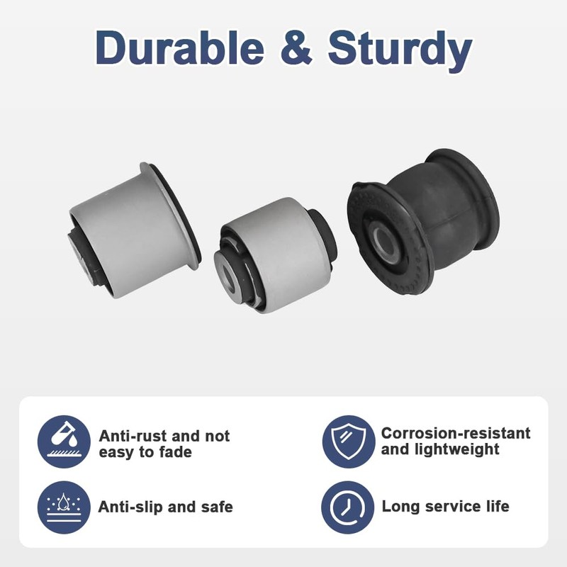 6PCS Rear Lower Control Arm Knuckle Bushing Kit Compatible with