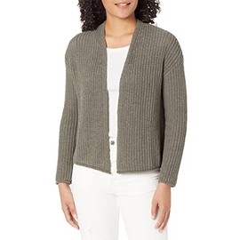 Velvet by Graham & Spencer womens Terrah Tape Yarn Shawl Cardigan Sweater, Moss, Small US