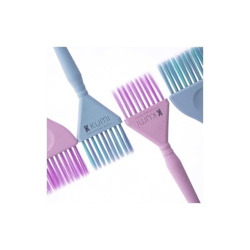 Kumi Wheat Eco-Friendly Large, Pink Hair Colour Tint Brush