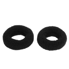 Sourcingmap Hair Donut Bun Maker, Black Hair Doughnut Ring Style Shaper for Thick and Long Hair, Soft Wide Thick Hair Tie Band Elastic Ponytail Holder for Women, 2 Pcs