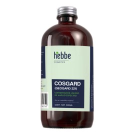 Cosgard Geogard 221, Conservador Natural Cosmetico Bio uso en cremas, serum, Tipo de piel Sensible, Hebbe Cosmetics  Ludika 500ml                     