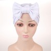 beauty YFJH Womens Bowknot Stretch Hijab Turban Headwear Cap (White)