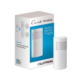 Lutron Caseta Smart Lighting Auto On and Off Motion Sensor, For Dimmers, Switches, and Fans Controls, No Wires Required, PD-OSENS-WH, White