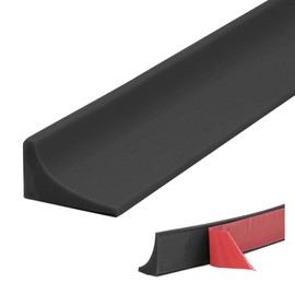 cxxtkcxxlc 200CM Silikon Duschlippe, Wasserstopper Schwallschutz Dusche, Silikon Wasserstopper für Duschtür, Silikon Wasserbarriere für Bad und Küche, Duschschutzleiste zur Abdichtung (Schwarz)