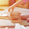 PWGHWG Pack of 40 Craft Wooden Blocks Craft Blocks 110