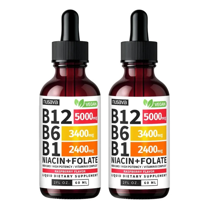 Nusava Complejo De Vitamina B12 Liquido Hecho En Usa