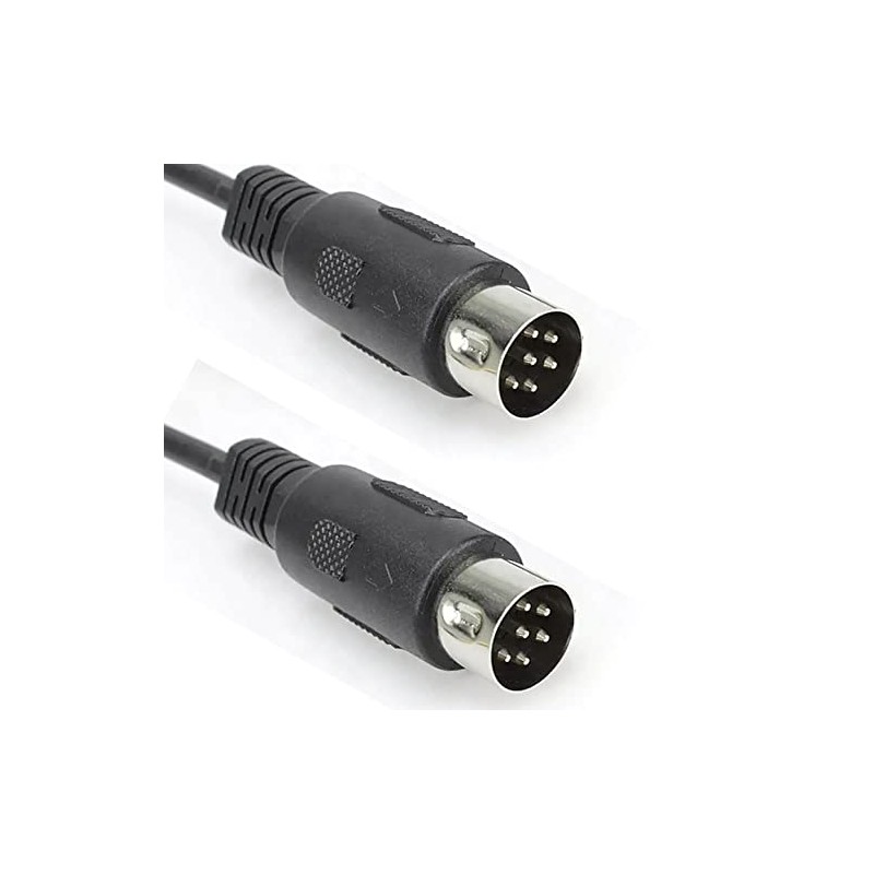 6 Pin DIN Male to Male Roland Microvitec Monitor BBC