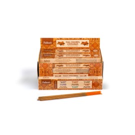 Tulasi Cinnamon Nag Champa, 15 Sticks x 12 Packs, Black, One Size