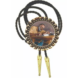 Neckties clothing accessories photo art custom made bolos Ernest Hemingway Art Bolo Tie Men's Accessory Neckties Men Wear