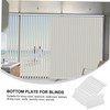 BIUDECO Vertical Blind Bottom Plates Pack Plastic Curtain Bottom Plates